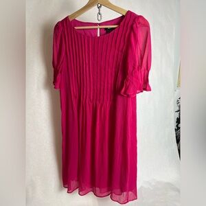 DKNY Fuchsia Pleated Women's Dress